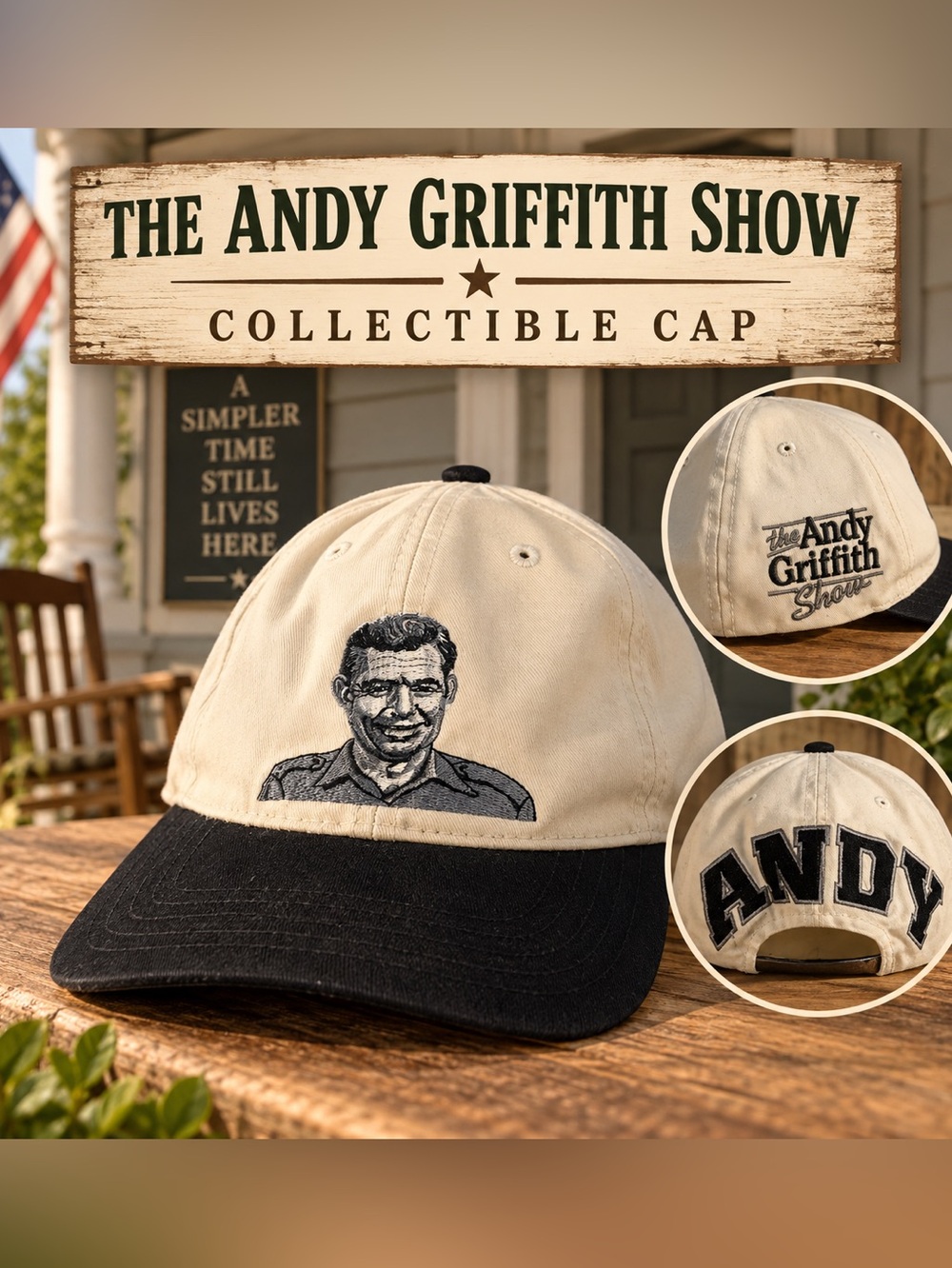 The Andy Griffith Show Embroidered Collectible Baseball Cap Hat